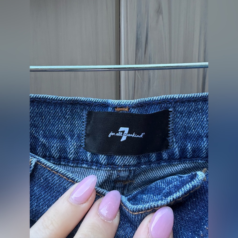 7 For All Mankind High Rise Lotta Flared Leg Jeans In Artifact New With Tags! — image 7 of 8